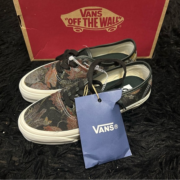 VANS Authentic Reissue 44 Jacquard Floral lace up shoes sneakers women’s 7.5 new - Picture 2 of 7